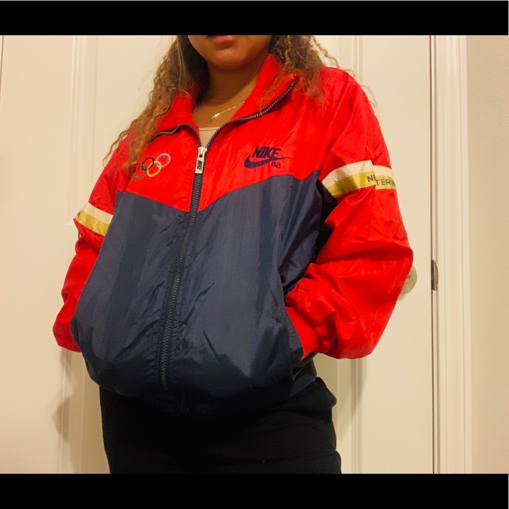 vintage 80s olympic nike windbreaker